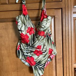 Miracle Suit size 12 floral 1 piece